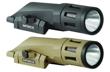 Image of InForce WMLX Multifunction 800 Lumens White Weapon Mounted Light, Black, Flat Dark Earth