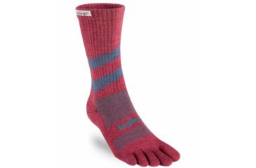 Image of Injinji 2.0 Outdoor Midweight Crew Nuwool Socks - Mens, Tomato, Small, 223370-TOM-S