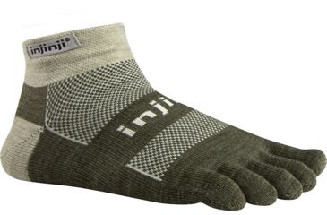 Image of Injinji 2.0 Outdoor Original Weight Micro NuWool Sock - Mens-Oatmeal-Large