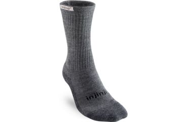 Image of Injinji Hiker Crew Socks - Mens, Charcoal, S/M, 333390-CHR-S/M