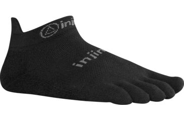 Image of Injinji Run 2.0 Lightweight No-Show Sock - Mens-Black-X-Large