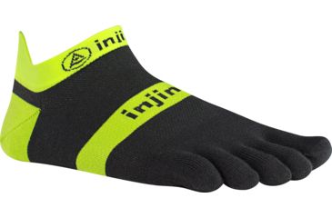 Image of Injinji Run 2.0 Lightweight No-Show Sock - Womens-Yellow-Large