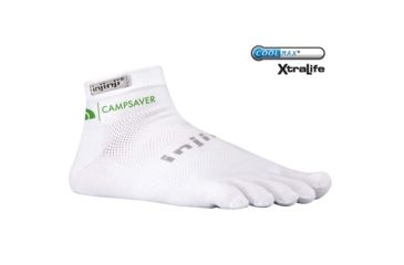 Image of Injinji Run 2.0 Original Weight Mini-Crew Logo Sock - Women's-CampSaver2-Small