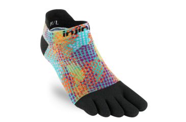 Image of Injinji Run Lightweight No Show Coolmax Xtra Socks - Womens, Spill Spect, Extra Small/Small, 201111-SPL-XS/S