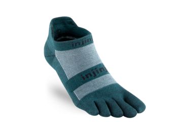 Image of Injinji Run Lightweight No Show Nuwool Socks - Mens, Jasper, Small, 201310-JSP-S