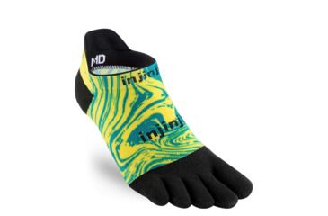 Image of Injinji Run Lightweight No Show Xtralife Socks - Mens, Marble Spect, Large, 201110-MRB-L