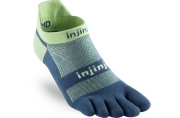 Image of Injinji Run Original Weight No Show Xtralife Socks - Mens, Seafoam, Small, 202110-SEA-S