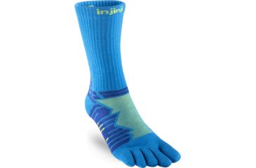 Image of Injinji Run Technical Crew Socks - Mens, Lime, Small, 401170-LIE-S