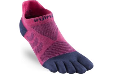 Image of Injinji Run Technical No-Show Socks - Womens, Pink, XS/S, 401111-PNK-XS/S