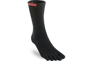 Image of Injinji Sport Original Weight Crew Coolmax Socks - Mens, Black, Small, 052270-BLK-S