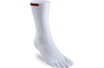 Image of Injinji Sport Original Weight Crew Coolmax Socks - Mens, White, Small, 052270-WHT-S