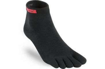 Image of Injinji Sport Original Weight Mini Crew Coolmax Socks - Mens, Black, Small, 052230-BLK-S