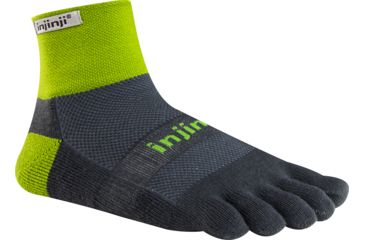 Image of Injinji Trail 2.0 Midweight Mini-Crew Sock - Mens-Wild Lime-Small