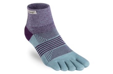 Image of Injinji Trail Midweight Mini Crew Socks - Womens, Wildberry, XS/S, 213131-WBR-XS/S