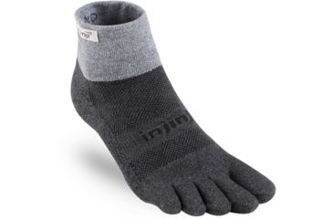 Image of Injinji Trail Midweight Mini Crew Xtralife Socks - Mens, Granite, Small, 213130-GRA-S
