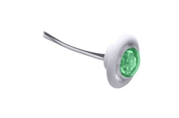 Image of Innovative Lighting Bulkhead/Livewell Light "The Shortie" Green LED w/ White Grommet LED 39717