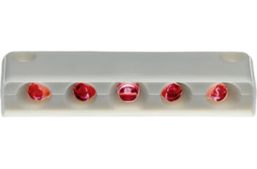 Image of Innovative Lighting Surface-Mount 5 LED Step Light LED With White Case, Red, 006-4100-7