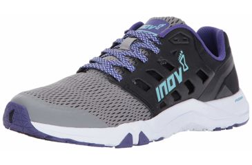 Image of Inov8 All Train 215 Trail Running Shoe - Womens, Grey/Black/Purple, 9.5, 000567-GYBKPL-M-01-9.5