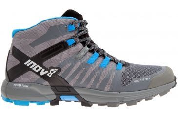 Image of Inov8 Roclite 325 Trail Running Shoe - Men's-Dark Grey/Blue/Black-Medium-12.5