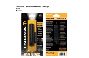 Image of Inova T1 211 Lumens Lithium Powered LED Flashlight, Black T1TMB-HB