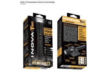 Image of Inova T4R 303 Lumens Rechargeable Lithium Powered LED Flashlight, Black T4RQMDB-HB