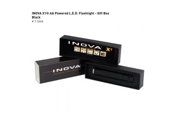 Image of Inova X1 AA Powered 55 Lumens LED Flashlight, Black, Gift Box X1DM-GB