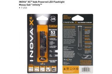 Image of Inova XS AAA 53 Lumens LED Flashlight, Mossy Oak Body, Dual Mode XSDMA-HMO