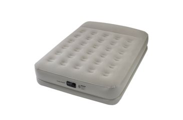 Image of Insta-bed 20 in Queen Pillow Rest Air Mattress with Internal AC Pump, Beige, Queen, 98401816