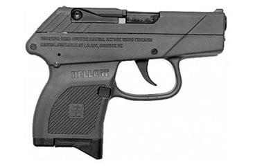 Image of Inter Ordinance Hellcat Pistol, .380 ACP, 2.75in barrel, black polymer frame, integrated polymer grip, blowback operated semi-auto, fixed blade and notch, 6 round magazine, IOH-.380 ACP-2.75-1-FRRMPG