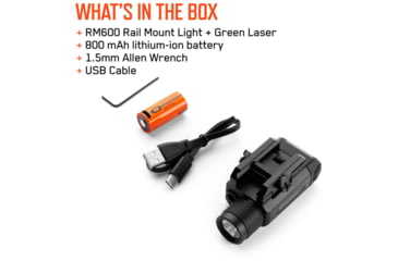 Image of IPROTEC IPRMLT0002 RM600LSR Rail Mount Light Green Laser 600 Lum