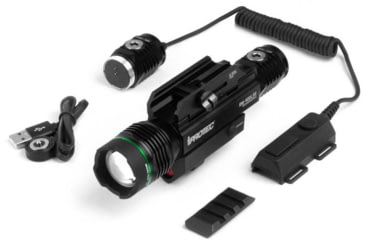 Image of iPROTEC Rechargeable Combo Firearm Light and Laser, Black, 6794