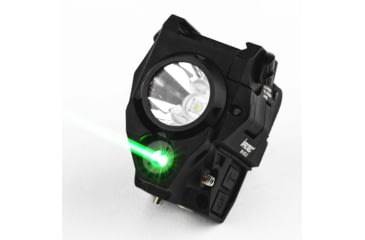 Image of iPROTEC Rechargeable Rail Mount Firearm Light and Laser, Green, Black, 6751