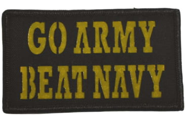 Image of USED IR.Tool Go Army Beat Navy Garrison Patch, Black/Yellow, 3.5X2in, P-0266-06-001-PK, EDEMO1