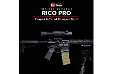 Image of InfiRay Outdoor IRay USA IRAYRH50P RICO PRO 640 RH50P Thermal Weapon Sight Black 3x 1.5x 50mm 25, Black, IRAYRH50P