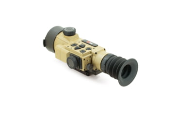Image of IRAYUSA Hybrid Compact, Thermal Sight, 3.5X Magnification, 50mm Objective, Multiple Reticles, 1440x1080 AMOLED Display, Cerakote Finish, Tan, IRAY-HCH50R