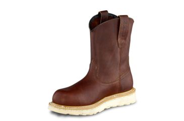 Image of Irish Setter Ashby 83908 Mens Pull-On Boot w/ Safety Toe, 9 in Height, Briar Turbo Vegas Leather, EE Extra Wide Width, Brown, 7.5, 83908E2075
