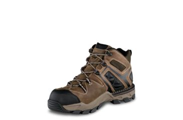 Image of Irish Setter Crosby 83412 Mens Hiking Boot w/ Safety Toe, 5 in Height, Waterproof, Leather, D Medium Width, Brown, 10.5, 83412D 105