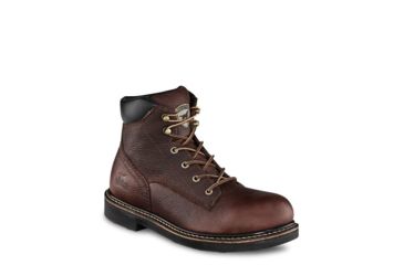 Image of Irish Setter Farmington 83603 Mens Boot w/ Soft Toe, 6 in Height, Dark Brown Worn Saddle Leather, D Medium Width, Brown, 12, 83603D 120