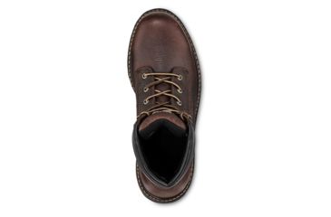 Image of Irish Setter Farmington 83604 Mens Boot w/ Safety Toe, 6 in Height, Dark Brown Worn Saddle Leather, D Medium Width, Brown, 9.5, 83604D 095