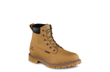 Image of Irish Setter Hopkins 83615 Mens Boot w/ Soft Toe, 6 in Height, Waterproof, Gold Nubuck Leather, Insulated, EE Extra Wide Width, Wheat, 11, 83615E2110