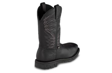 Image of Irish Setter Marshall 83956 Mens Pull-On Boot w/ Safety Toe, 11 in Height, Waterproof, Leather, EE Extra Wide Width, Black, 12, 83956E2120