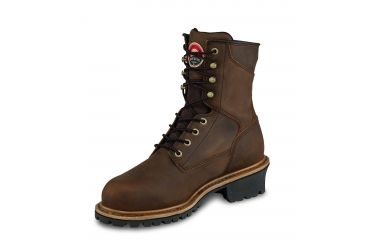 Image of Irish Setter Mens Mesabi Logger 8in Waterproof Leather Work Boots, Brown, 9.5 E2, 83829E2095