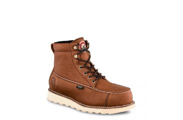 Image of Irish Setter Mens Wingshooter ST 6in Waterproof Work Boots w/Non-Metallic Toe, Brown, 8 E2, 83632E2080