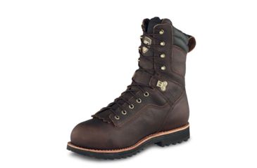 Image of Irish Setter Mesabi 83826 Mens Boot /w Safety Toe, 9 in Height, Waterproof, Java Soggy Leather, EE Extra Wide Width, Brown, 11.5, 83826E2115