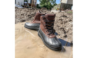 Image of Iron Age Compound Duck Boot, Waterproof, Brown/Black, 9.5, EW IA9650-BRN/BLK-9.5-M-EW