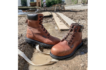 Image of Iron Age Hauler 6in. Brown Wp Boot, 14 IA0160-BRN-14-MEN-M