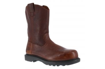 Image of Iron Age Mens Hauler Waterproof 11in Plain Toe Composite Boot, Brown, 6.5, IA0195-BROWN-6.5-MENS-W