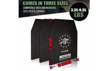 Image of Iron Infidel Flat Weight Plates for Vests and Plate Carriers, UUF52GJ
