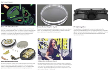 Image of Isobrite Enforcer II T100 Tritium Watch, Black/Gray, 47mm, ISO3007