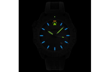 Image of Isobrite ISO1101 Squadron Series T100 Tritium Illuminated Automatic Watch, Black Case, Blackout Dial, 44.5mm, ISO1101